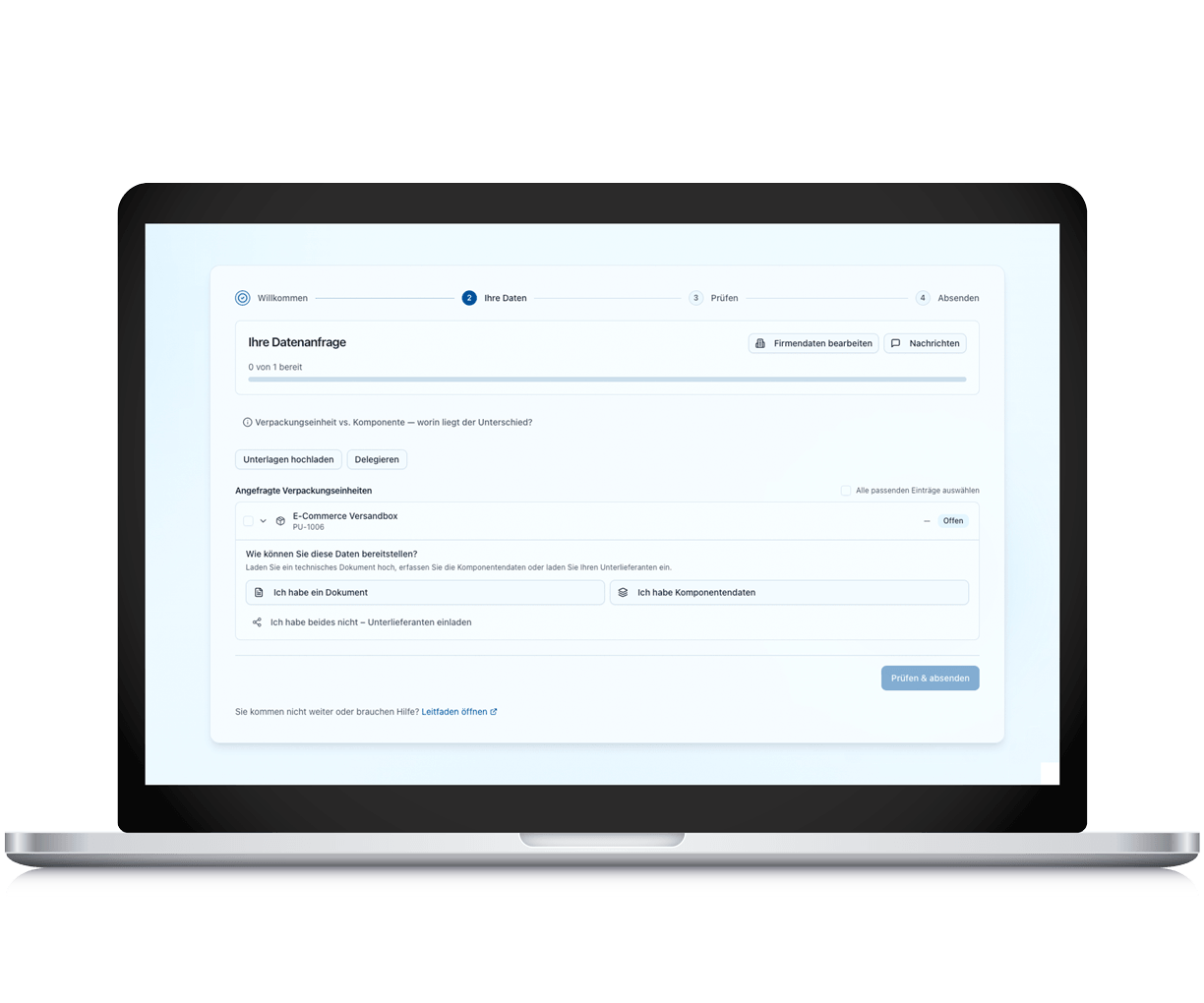 PPWR Datenanfrage