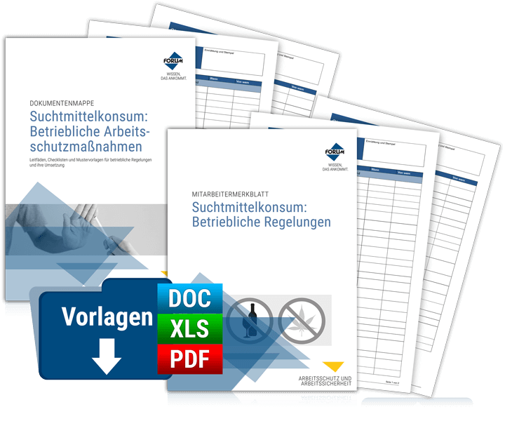 Paket Umgang mit Suchtmittelkonsum: Betriebliche Arbeitsschutzmaßnahmen und Regelungen