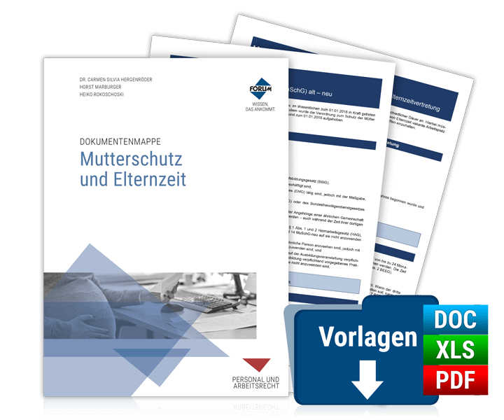 Dokumentenmappe Mutterschutz und Elternzeit