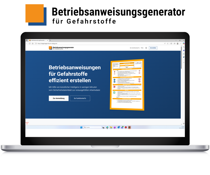 Betriebsanweisungsgenerator für Gefahrstoffe