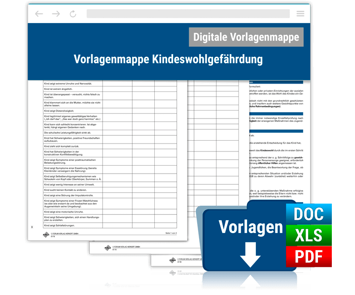 Vorlagenmappe Kindeswohlgefährdung