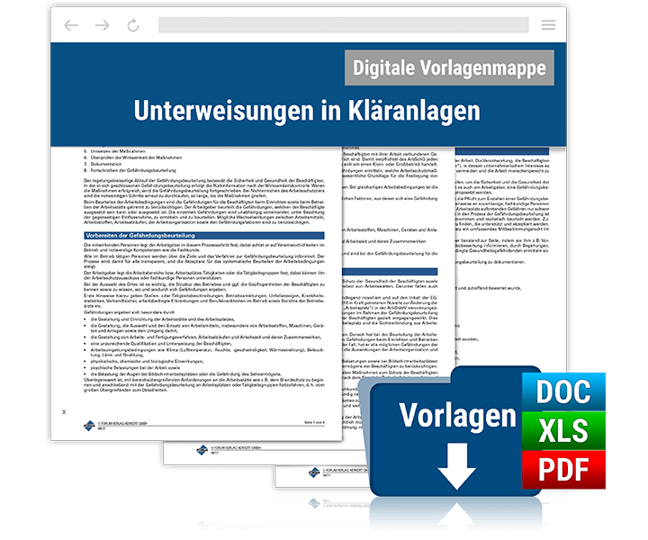 Unterweisungen in Kläranlagen