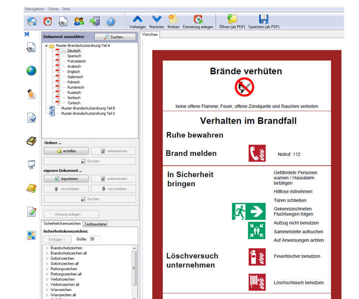 Brandschutzordnungs-Manager