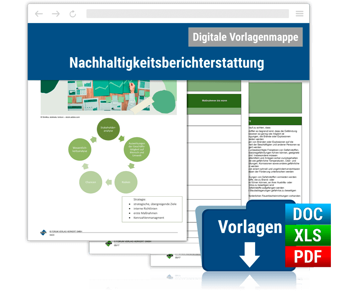 Digitale Vorlagensammlung Nachhaltigkeitsberichterstattung