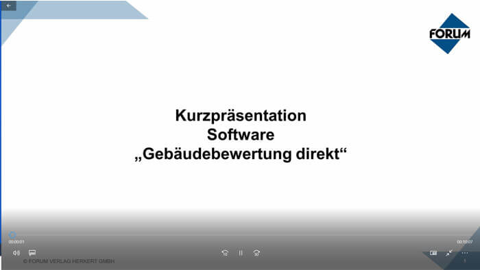 Demovideo Gebäudebewertung direkt
