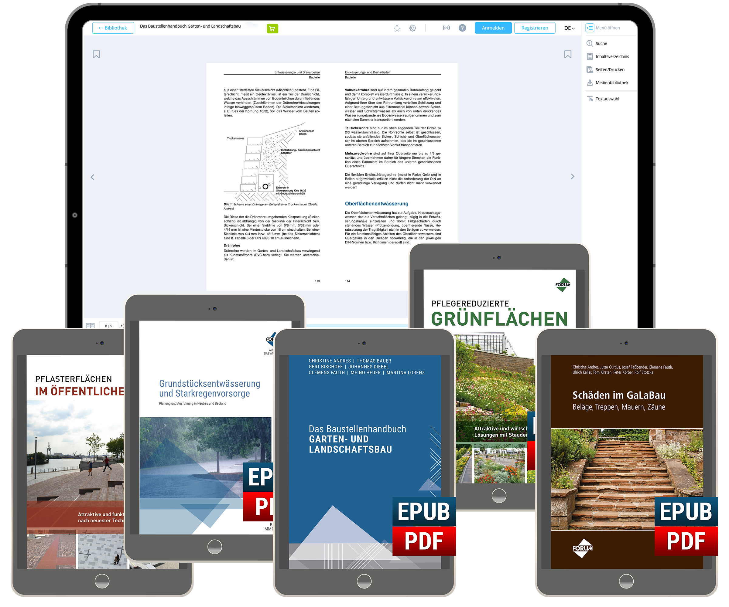 Das Buchpaket für den Garten- und Landschaftsbau
