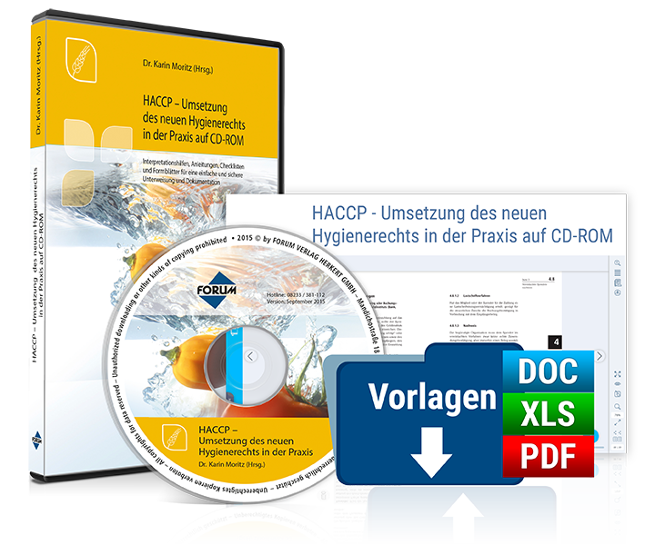 HACCP - Umsetzung des neuen Hygienerechts in der Praxis auf CD-ROM