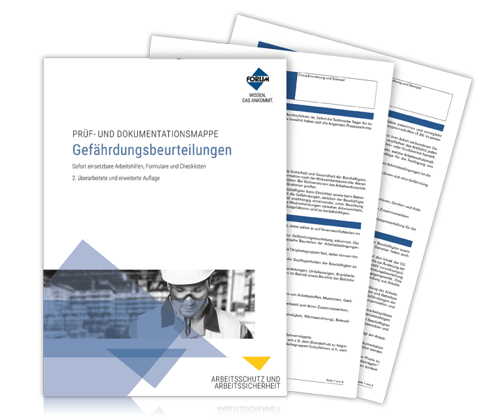 Prüf- und Dokumentationsmappe: Gefährdungsbeurteilungen