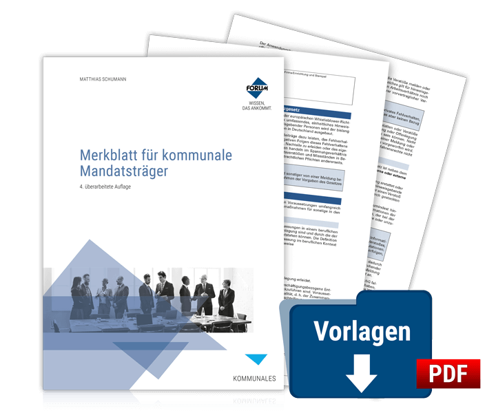 Merkblatt für kommunale Mandatsträger