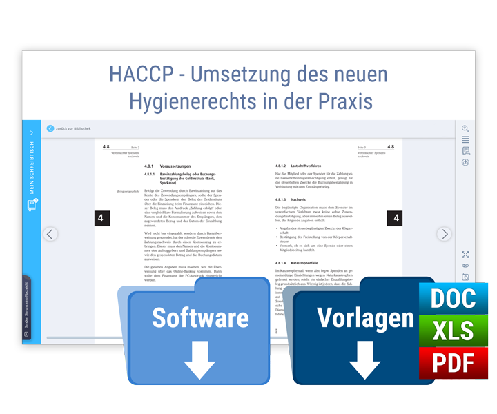 HACCP - Umsetzung des neuen Hygienerechts in der Praxis auf CD-ROM