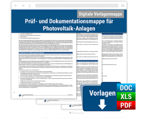 Prüf- und Dokumentationsmappe für Photovoltaik-Anlagen