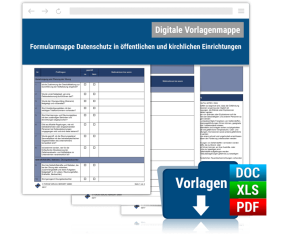 Formularmappe Datenschutz in öffentlichen und kirchlichen Einrichtungen