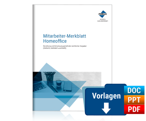 Mitarbeiter-Merkblatt Homeoffice Mitarbeiter-Merkblatt Homeoffice